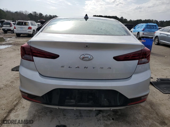 2020 Hyundai Elantra Value Edition with VIN 5NPD84LF8LH527227, listed as a Copart auction lot 45335055 with 81,400 mi miles and Salvage Title. Bid and sale history available at carsss.com. Image 6.