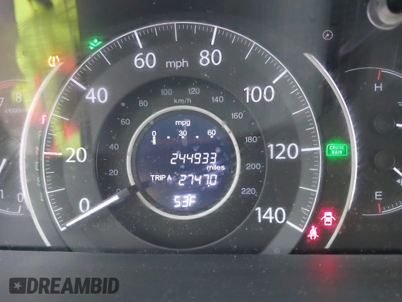 2015 Honda CR-V LX with VIN 5J6RM4H39FL110547, listed as a IAAI auction lot 42189607 with 244,933 mi miles and . Bid and sale history available at DreamBid. Image 15.