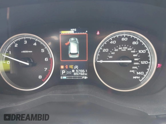 2021 Subaru Forester Premium with VIN JF2SKAJC7MH565601, listed as a IAAI auction lot 42202360 with 85,792 mi miles and . Bid and sale history available at DreamBid. Image 7.