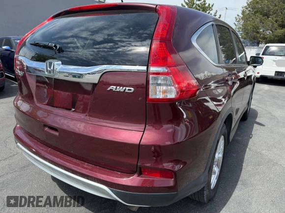 2015 Honda CR-V EX with VIN 5J6RM4H57FL001019, listed as a Copart auction lot 53542895 with 110,260 mi miles and Clean Title. Bid and sale history available at DreamBid. Image 4.