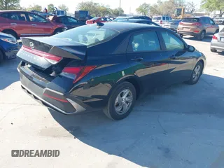 2024 Hyundai Elantra SE with VIN KMHLL4DG9RU802003, listed as a IAAI auction lot 41684367 with 2,760 mi miles and . Bid and sale history available at DreamBid. Image 4.