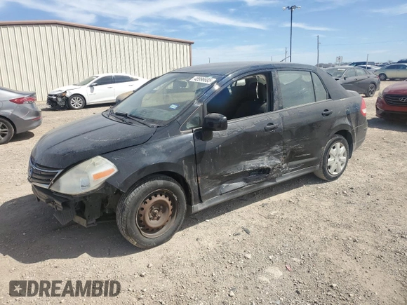 2010 Nissan Versa S with VIN 3N1BC1AP0AL409740, listed as a Copart auction lot 48996685 with 136,924 mi miles and Salvage Title. Bid and sale history available at DreamBid. Image 1.