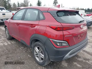 2022 Hyundai Kona SE with VIN KM8K2CAB0NU868211, listed as a IAAI auction lot 41901790 with 37,589 mi miles. Bid and sale history available at carsss.com. Image 3.