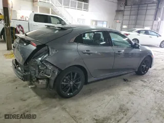 2021 Honda Civic Hatchback EX with VIN SHHFK7H60MU213610, listed as a Copart auction lot 52009725 with 53,595 mi miles and Salvage Title. Bid and sale history available at carsss.com. Image 3.