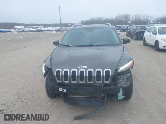2018 Jeep Cherokee Overland with VIN 1C4PJMJX5JD594240, listed as a IAAI auction lot 41285832 with 130,334 mi miles. Bid and sale history available at carsss.com. Image 6.
