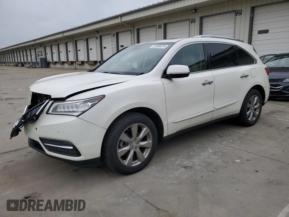 2014 Acura MDX Advance with VIN 5FRYD4H87EB015188, listed as a Copart auction lot 61088075 with 189,004 mi miles and Salvage title. Bid and sale history available at DreamBid. Image 1.