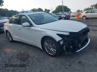 2023 Infiniti Q50 Luxe with VIN JN1EV7BP6PM512345, listed as a IAAI auction lot 42388297 with 11,204 mi miles and . Bid and sale history available at DreamBid. Image 1.