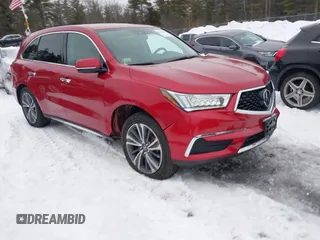 2019 Acura MDX w/Technology Pkg with VIN 5J8YD4H53KL017196, listed as a IAAI auction lot 41536398 with 48,203 mi miles. Bid and sale history available at carsss.com. Image 1.