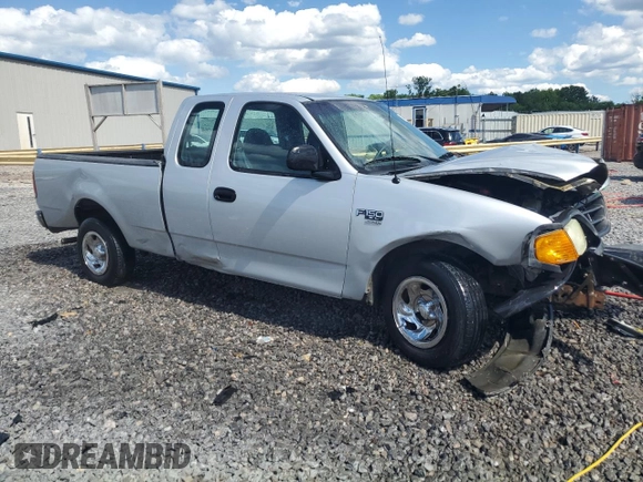 2004 Ford F-150 XL with VIN 2FTRX17W24CA52991, listed as a Copart auction lot 55853095 with 221,452 mi miles and Salvage title. Bid and sale history available at DreamBid. Image 4.