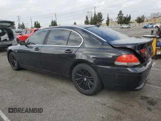 2003 BMW 7 Series 745Li with VIN WBAGN63403DR10940, listed as a Copart auction lot 54620465 with 184,535 mi miles and Salvage Title. Bid and sale history available at carsss.com. Image 2.