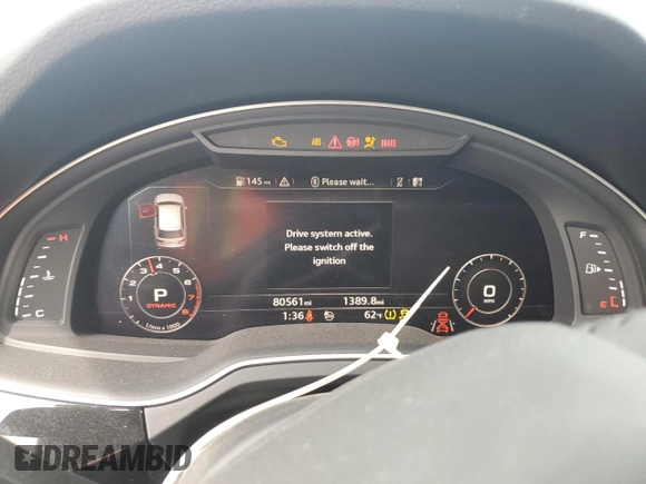 2019 Audi Q7 Prestige with VIN WA1VAAF72KD000231, listed as a Copart auction lot 47942095 with 80,561 mi miles and Salvage Title. Bid and sale history available at carsss.com. Image 9.
