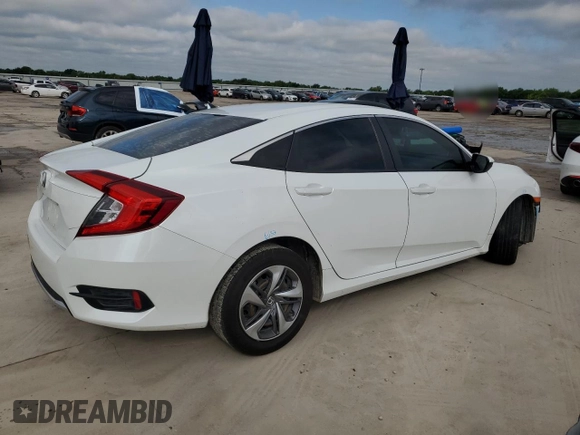 2020 Honda Civic LX with VIN 2HGFC2F6XLH559713, listed as a Copart auction lot 56125545 with 70,561 mi miles and Salvage title. Bid and sale history available at DreamBid. Image 3.