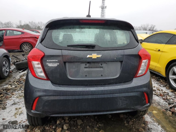 2020 Chevrolet Spark LS with VIN KL8CB6SA0LC455555, listed as a Copart auction lot 42741545 with 0 mi miles and Salvage Title. Bid and sale history available at carsss.com. Image 6.