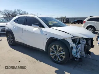 2021 Lexus UX with VIN JTHR9JBH8M2051017, listed as a Copart auction lot 44913275 with 0 mi miles and Salvage Title. Bid and sale history available at carsss.com. Image 4.