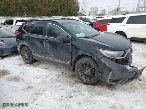2021 Honda CR-V Touring with VIN 2HKRW2H91MH218218, listed as a Copart auction lot 44949245 with 44,488 mi miles and Salvage Title. Bid and sale history available at carsss.com. Image 4.
