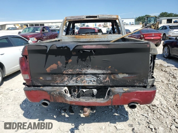 2014 Ram 1500 Express with VIN 3C6RR7KT2EG293407, listed as a Copart auction lot 62673154 with 0 mi miles and Salvage Title. Bid and sale history available at carsss.com. Image 6.