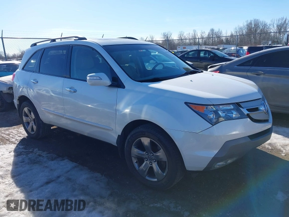 2008 Acura MDX Sport/Pwr Tail Gate with VIN 2HNYD28748H556527, listed as a IAAI auction lot 41443122 with 214,945 mi miles. Bid and sale history available at carsss.com. Image 1.