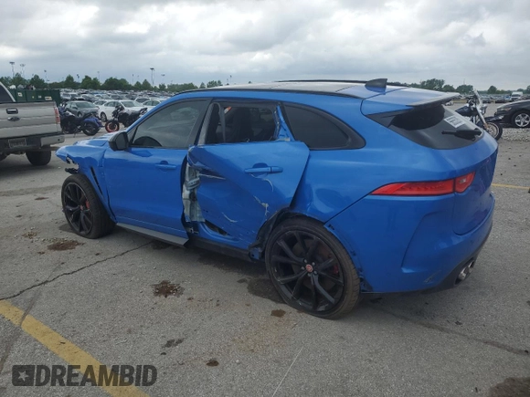 2020 Jaguar F-Pace SVR with VIN SADCZ2EE3LA617687, listed as a Copart auction lot 56555285 with 49,307 mi miles and Salvage Title. Bid and sale history available at DreamBid. Image 2.