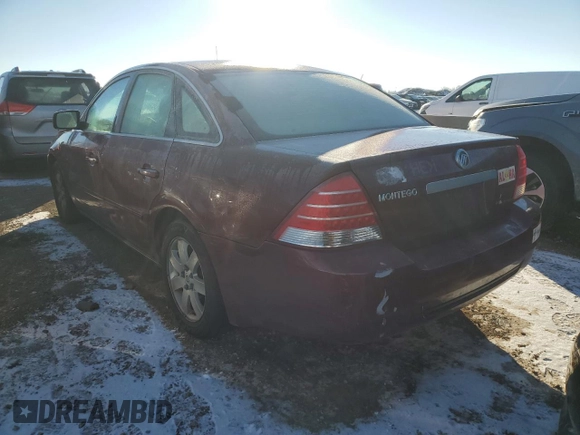2005 Mercury Montego Luxury z VIN 1MEFM40125G601261, wystawiony jako Copart lot #88334305 z przebiegiem Nie podano mil oraz Szkoda całkowita • Salvage title. Historia ofert i sprzedaży dostępna na DreamBid. Obrazek 2.