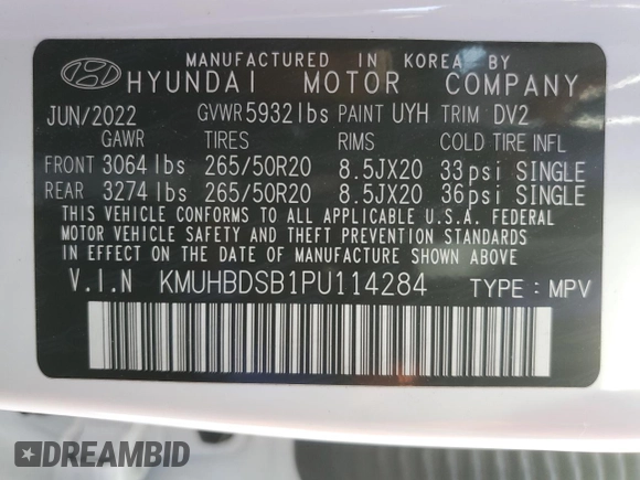2023 Genesis GV80 z VIN KMUHBDSB1PU114284, wystawiony jako Copart lot #85331914 z przebiegiem 73 334 mil mil oraz Szkoda całkowita • Salvage title. Historia ofert i sprzedaży dostępna na DreamBid. Obrazek 14.