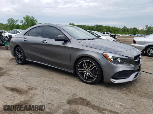 2019 Mercedes-Benz CLA 250 with VIN WDDSJ4GB3KN758480, listed as a Copart auction lot 54328304 with 46,531 mi miles and . Bid and sale history available at DreamBid. Image 4.