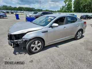 2014 Kia Optima LX with VIN KNAGM4A73E5461707, listed as a Copart auction lot 58555225 with 185,877 mi miles and Salvage title. Bid and sale history available at DreamBid. Image 1.