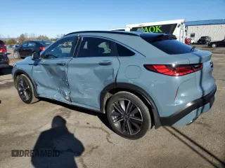 2023 Infiniti QX55 Essential with VIN 3PCAJ5KR2PF123868, listed as a Copart auction lot 49993035 with 10,009 mi miles and Salvage Title. Bid and sale history available at DreamBid. Image 2.