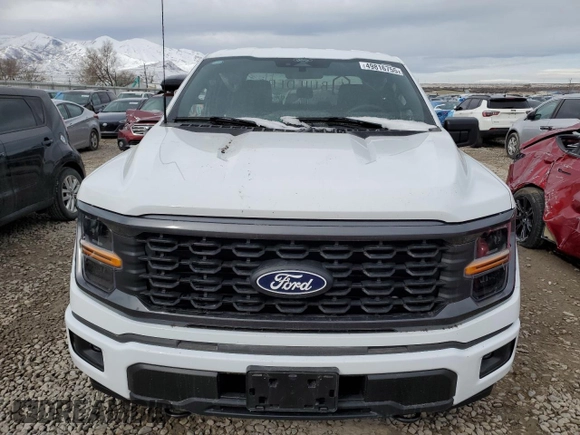 2024 Ford F-150 STX with VIN 1FTEW2LP8RKD86855, listed as a Copart auction lot 49816755 with 18,361 mi miles and Salvage Title. Bid and sale history available at carsss.com. Image 5.