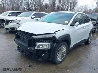 2021 Hyundai Kona SEL with VIN KM8K22AA8MU602483, listed as a IAAI auction lot 41450400 with 34,628 mi miles. Bid and sale history available at carsss.com. Image 18.