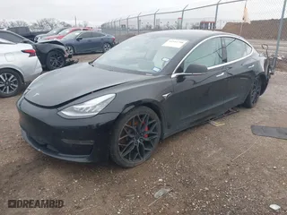2020 Tesla Model 3 Performance with VIN 5YJ3E1EC1LF742792, listed as a IAAI auction lot 41541798 with NaN miles. Bid and sale history available at carsss.com. Image 20.