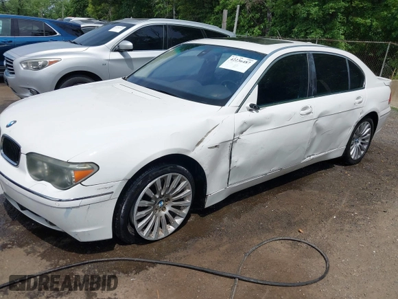 2004 BMW 7 Series 745Li с VIN WBAGN63464DS47181, выставлен на аукционе IAAI как лот 42236487 с пробегом 143 707 миль миль и . История ставок и продаж доступна на DreamBid. Изображение 2.