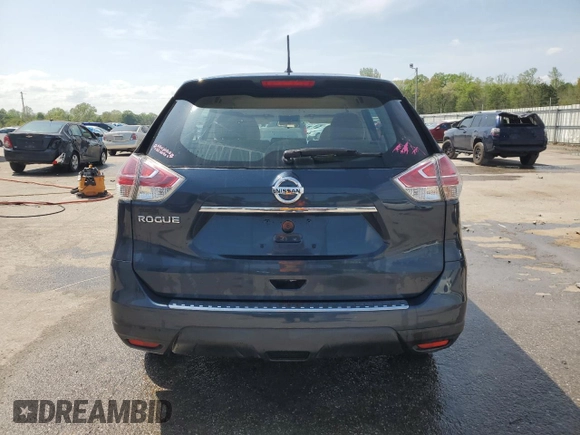 2015 Nissan Rogue SV with VIN KNMAT2MT6FP551478, listed as a Copart auction lot 51217215 with 47,083 mi miles and Salvage Title. Bid and sale history available at DreamBid. Image 6.