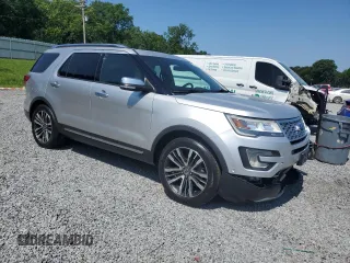 2017 Ford Explorer Platinum z VIN 1FM5K8HT9HGD05220, wystawiony jako Copart lot #60704795 z przebiegiem 59 128 mil mil oraz Szkoda całkowita • Salvage title. Historia ofert i sprzedaży dostępna na DreamBid. Obrazek 4.