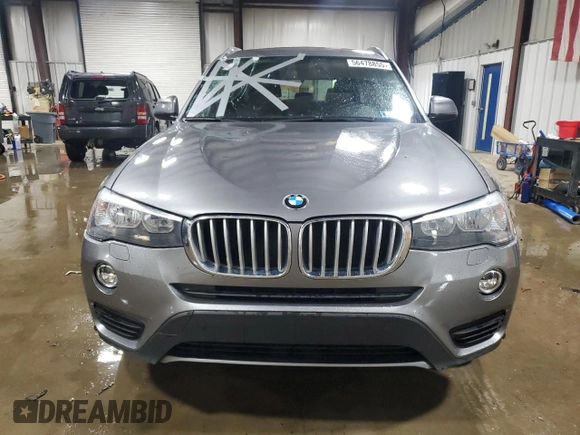 2016 BMW X3 xDrive28i z VIN 5UXWX9C55G0D78148, wystawiony jako Copart lot #56478855 z przebiegiem 88 799 mil mil oraz Szkoda całkowita • Salvage title. Historia ofert i sprzedaży dostępna na DreamBid. Obrazek 5.