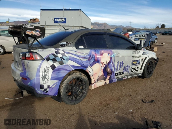 2008 Mitsubishi Lancer Evolution MR z VIN JA3AW56V98U051308, wystawiony jako Copart lot #50452355 z przebiegiem Nie podano mil oraz Szkoda całkowita • Salvage title. Historia ofert i sprzedaży dostępna na DreamBid. Obrazek 3.