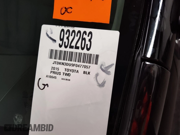 2015 Toyota Prius Four с VIN JTDKN3DU9F0477057, выставлен на аукционе IAAI как лот 42588777 с пробегом 57 102 миль миль и . История ставок и продаж доступна на DreamBid. Изображение 12.