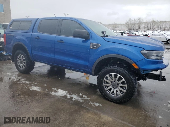 2019 Ford Ranger XL with VIN 1FTER4FH6KLA55523, listed as a Copart auction lot 53839545 with 16,847 mi miles and Salvage Title. Bid and sale history available at carsss.com. Image 4.
