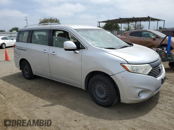 2013 Nissan Quest LE with VIN JN8AE2KP2D9071640, listed as a Copart auction lot 58123024 with 240,213 mi miles and Salvage Title. Bid and sale history available at carsss.com. Image 4.