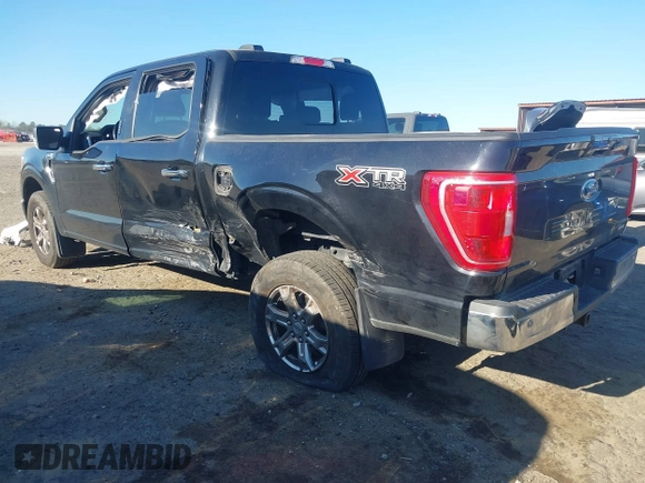 2021 Ford F-150 XL with VIN 1FTEW1EP9MFC67009, listed as a IAAI auction lot 41895221 with 55,417 mi miles. Bid and sale history available at carsss.com. Image 3.