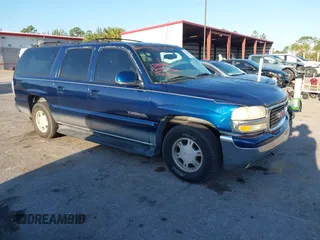 2000 GMC Yukon XL SLT z VIN 3GKEC16T2YG196152, wystawiony jako IAAI lot #42041617 z przebiegiem 146 314 mil mil oraz . Historia ofert i sprzedaży dostępna na DreamBid. Obrazek 1.