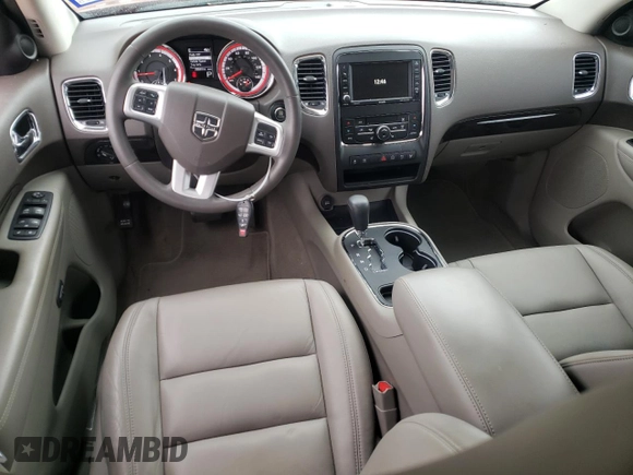 2013 Dodge Durango Crew with VIN 1C4SDHDT9DC658405, listed as a Copart auction lot 88593835 with 28,844 mi miles and Salvage title. Bid and sale history available at DreamBid. Image 8.