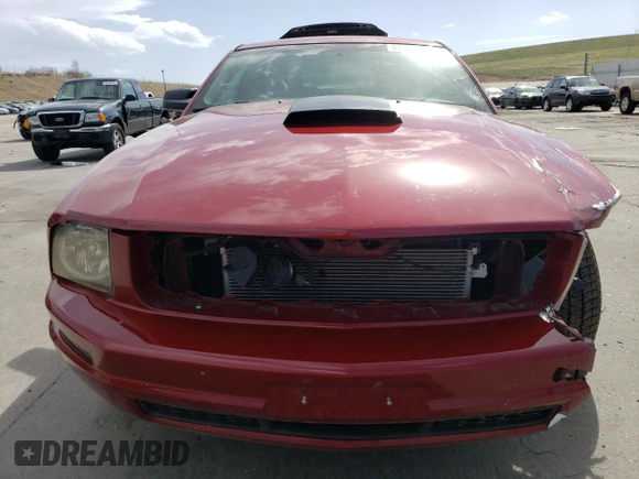 2008 Ford Mustang Deluxe with VIN 1ZVHT80NX85140251, listed as a Copart auction lot 52369645 with 143,646 mi miles and Salvage Title. Bid and sale history available at carsss.com. Image 5.