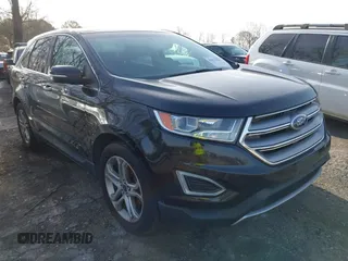 2015 Ford Edge Titanium z VIN 2FMTK3K94FBC21429, wystawiony jako IAAI lot #41833696 z przebiegiem 75 569 mil mil oraz . Historia ofert i sprzedaży dostępna na DreamBid. Obrazek 1.