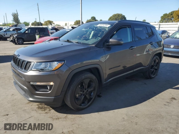 2019 Jeep Compass Altitude with VIN 3C4NJCBBXKT676691, listed as a Copart auction lot 48334295 with 62,156 mi miles and Salvage Title. Bid and sale history available at carsss.com. Image 1.