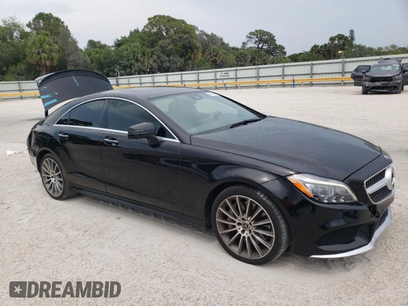 2017 Mercedes-Benz CLS 550 with VIN WDDLJ7DB3HA197269, listed as a Copart auction lot 54720444 with 68,836 mi miles and Salvage title. Bid and sale history available at DreamBid. Image 4.