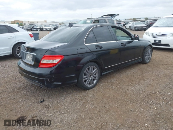 2009 Mercedes-Benz C-Class 3.0L Sport with VIN WDDGF54X29F214764, listed as a IAAI auction lot 42107127 with Not Provided miles. Bid and sale history available at carsss.com. Image 4.