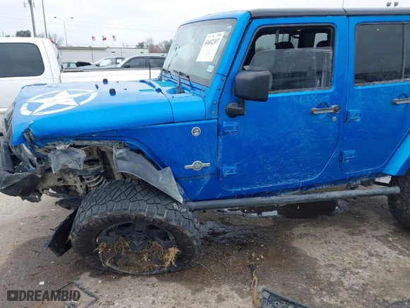 2015 Jeep Wrangler Unlimited Sport with VIN 1C4HJWDG2FL592793, listed as a IAAI auction lot 41602307 with 126,610 mi miles. Bid and sale history available at carsss.com. Image 6.