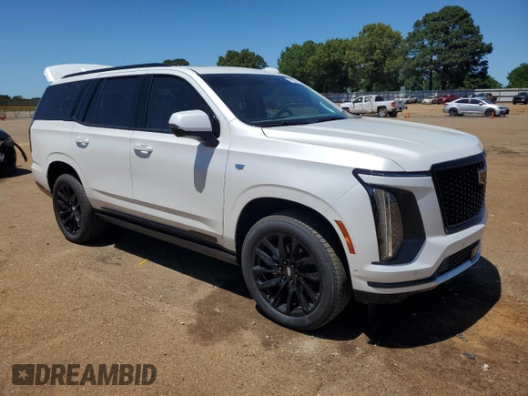 2025 Cadillac Escalade 4WD Sport Platinum with VIN 1GYS9GRL7SR239431, listed as a Copart auction lot 54129845 with 510 mi miles and Clean title. Bid and sale history available at DreamBid. Image 4.