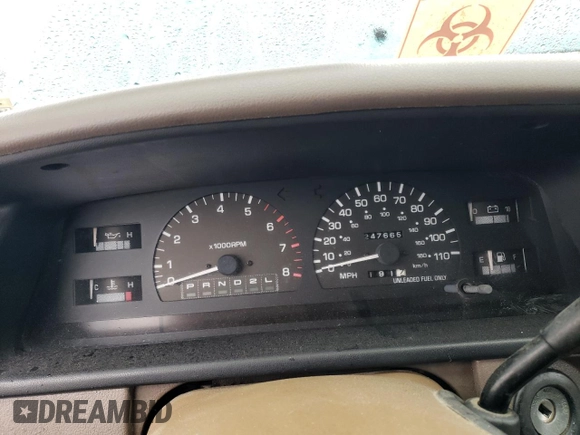 1997 Toyota T100 DX with VIN JT4UN22D2V0046483, listed as a Copart auction lot 45107095 with 247,665 mi miles and Clean Title. Bid and sale history available at DreamBid. Image 9.