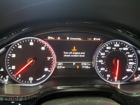 2015 Audi A8 L 4.0T with VIN WAU32AFD3FN036507, listed as a Copart auction lot 82298094 with 77,156 mi miles and Salvage Title. Bid and sale history available at carsss.com. Image 9.